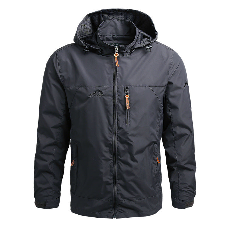 【M~5XL】2024 Chaqueta deportiva a prueba de viento para montañismo al aire libre para hombres