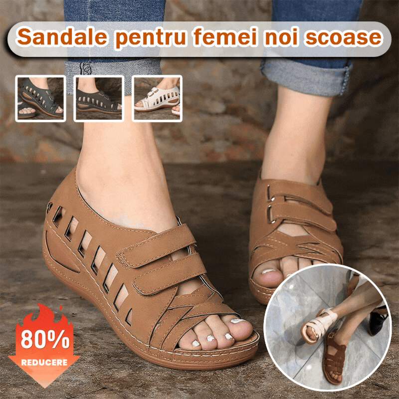 🎁【REDUCERE DE 50%】【35-43】2025 sandale în stil nou sandale cu toc pană gura de pește