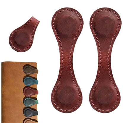 🔥【3 pozycji】🎁 Skórzana zakładka do książki w stylu vintage z magnetycznym klipsem
