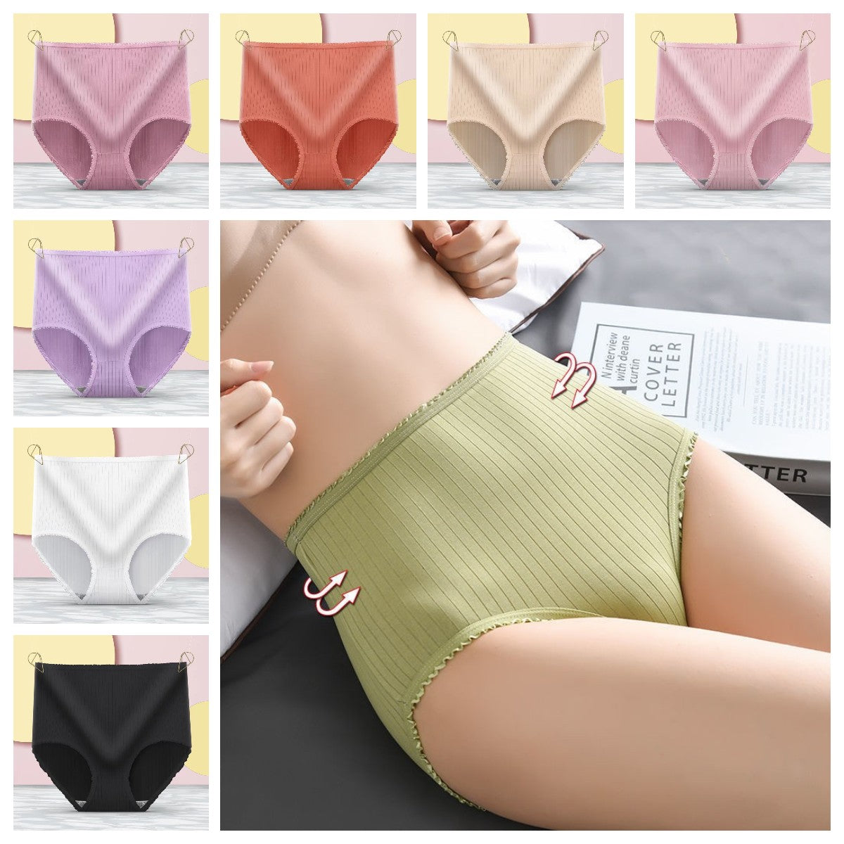 💖【Kúpte 8 kusov, dostanete 8 zadarmo】Posledný deň s 50% zľavou: Nepremokavé antibakteriálne nohavičky s vysokým pásom