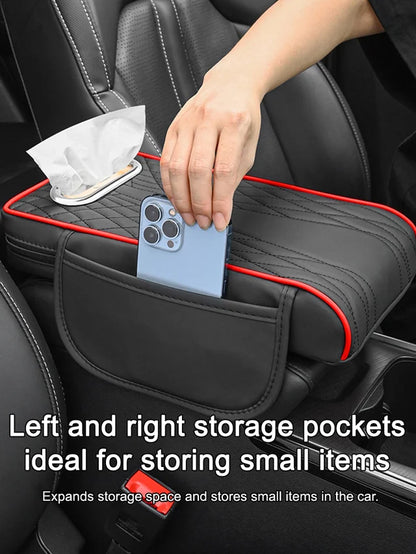 🚗👜Caja de almacenamiento multifuncional para coche 3 en 1 de piel.