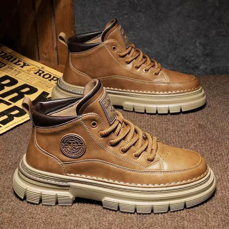 🥾🔥Pánske jesenné a zimné retro členkové čižmy, britský retro štýl