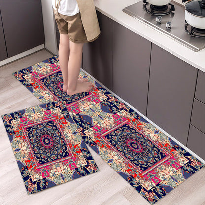 💥 【40*60cm+40*120cm】🌺Protišmykový kuchynský koberec Dlhý savý kuchynský koberec