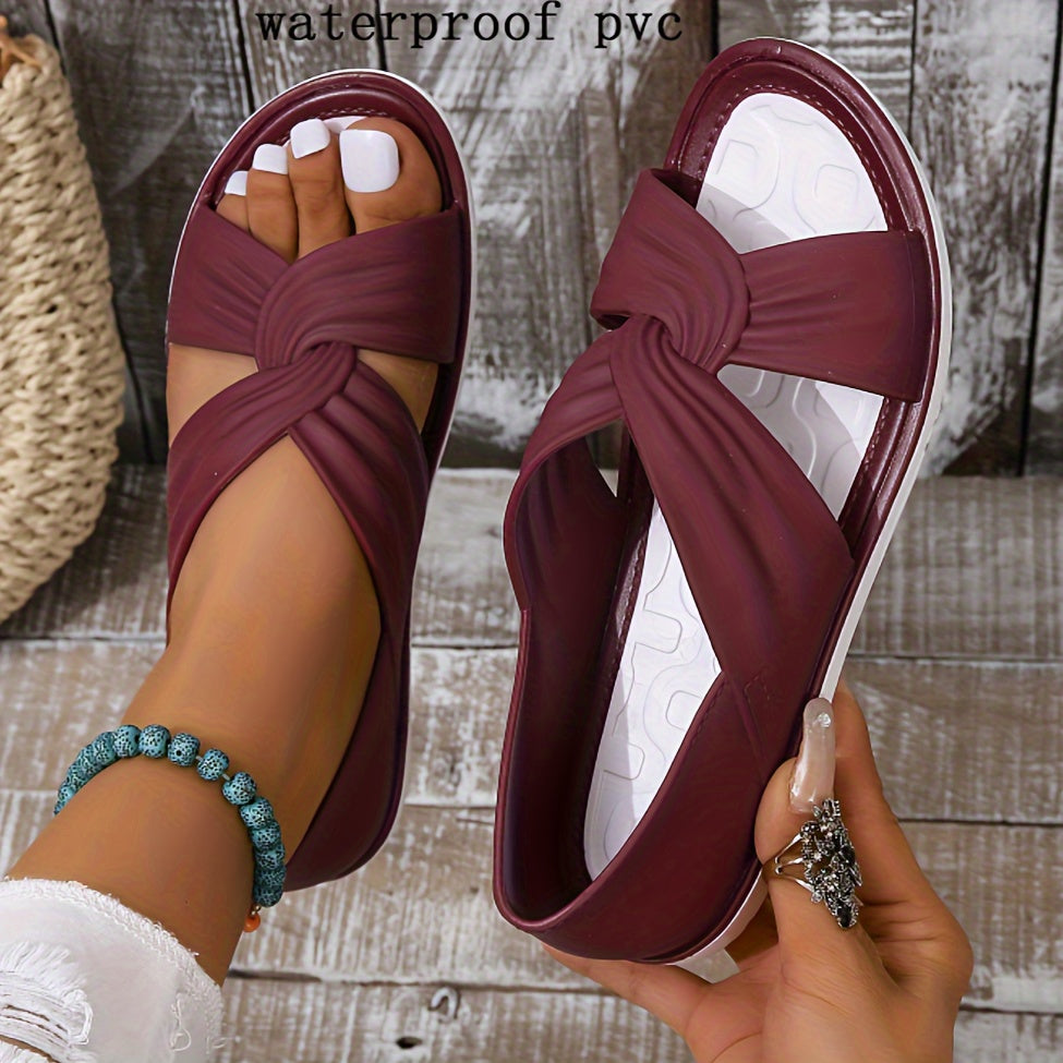 🔥🔥【36-41】🥿Sandale plate casual damă cu bretele încrucișate