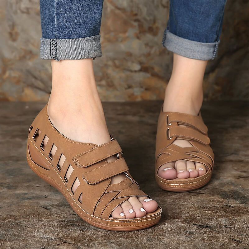 🎁【REDUCERE DE 50%】【35-43】2025 sandale în stil nou sandale cu toc pană gura de pește