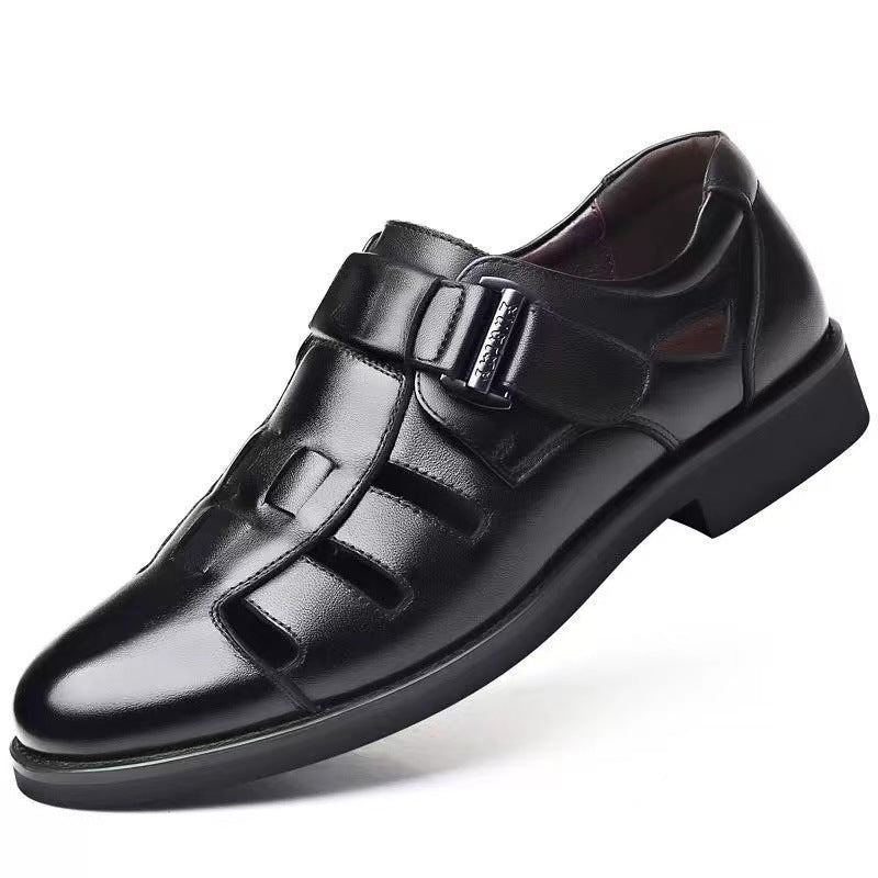 Nuevos zapatos de cuero transpirables de alta calidad para hombres
