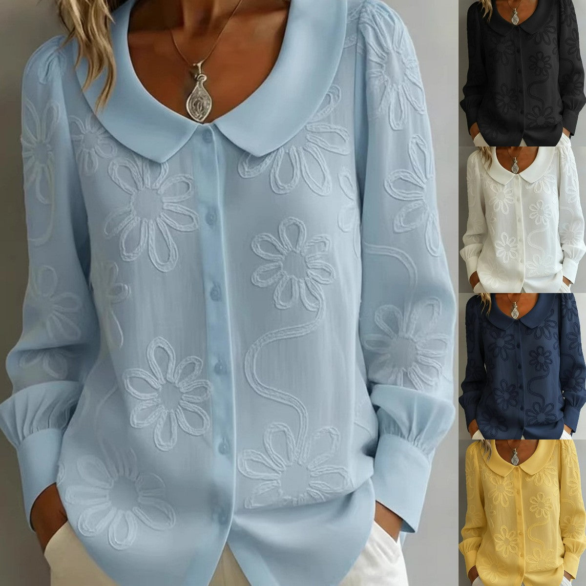 👚💕2026 Dámská nová vintage vyšívaná košile, elegantní a pohodlná