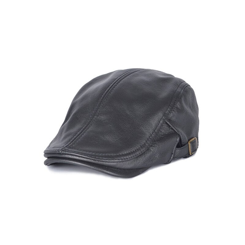 Gorro de piel de oveja de tamaño ajustable para hombre.