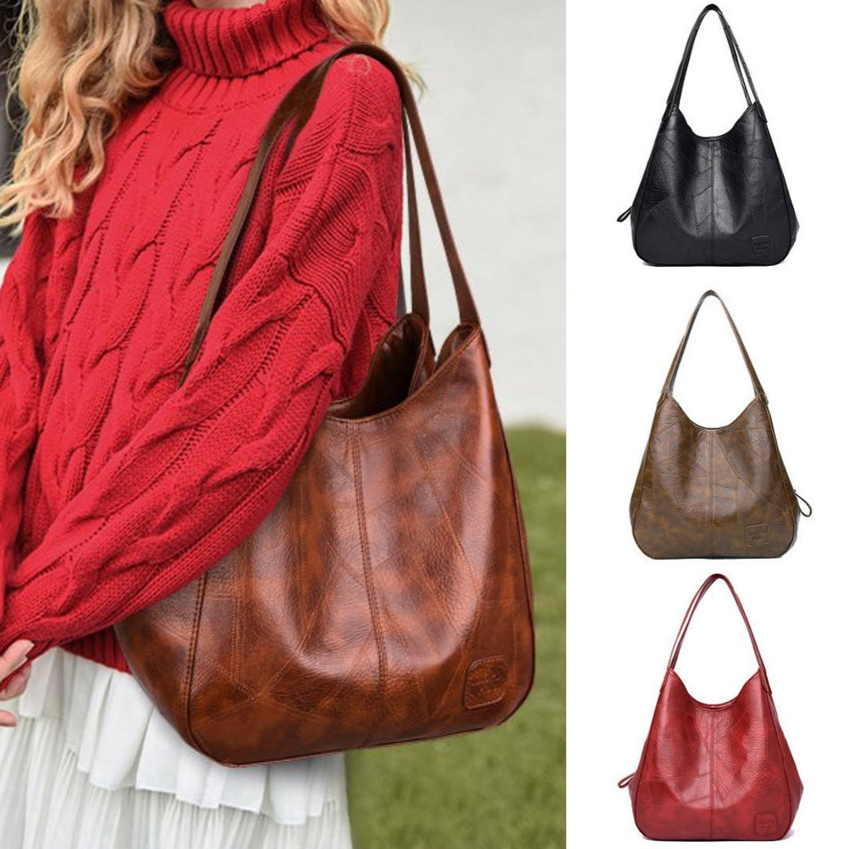 💖👜2025 nová veľkokapacitná dámska mäkká kožená taška cez rameno