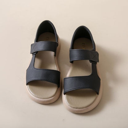 👡【35-43】Retro letné sandále na jednom remienku z mäkkej kože s mäkkou podrážkou