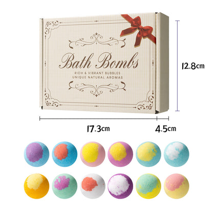 ✨🛀【Časově omezená sleva 50 %】✨ 12 vonných kuliček koupelové soli (30 g/ks), účinně odstraňují odumřelé kožní buňky a zanechávají vaši pokožku hladkou a vyživenou
