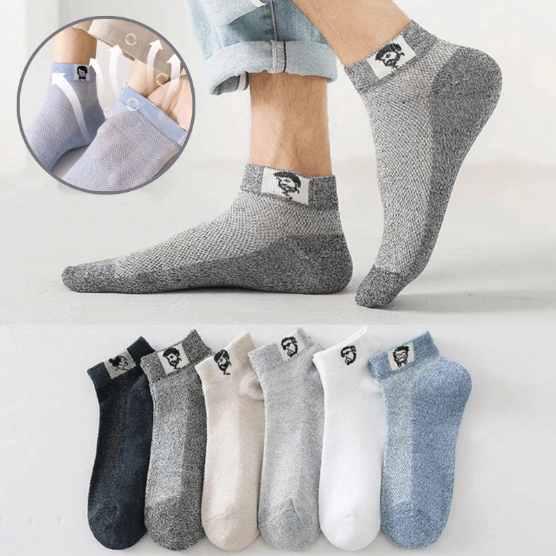 🔥【Cumpără 5 primești 5 gratis】🔥🧦Șosete deodorante antibacteriene respirabile de afaceri pentru bărbați [10 perechi]