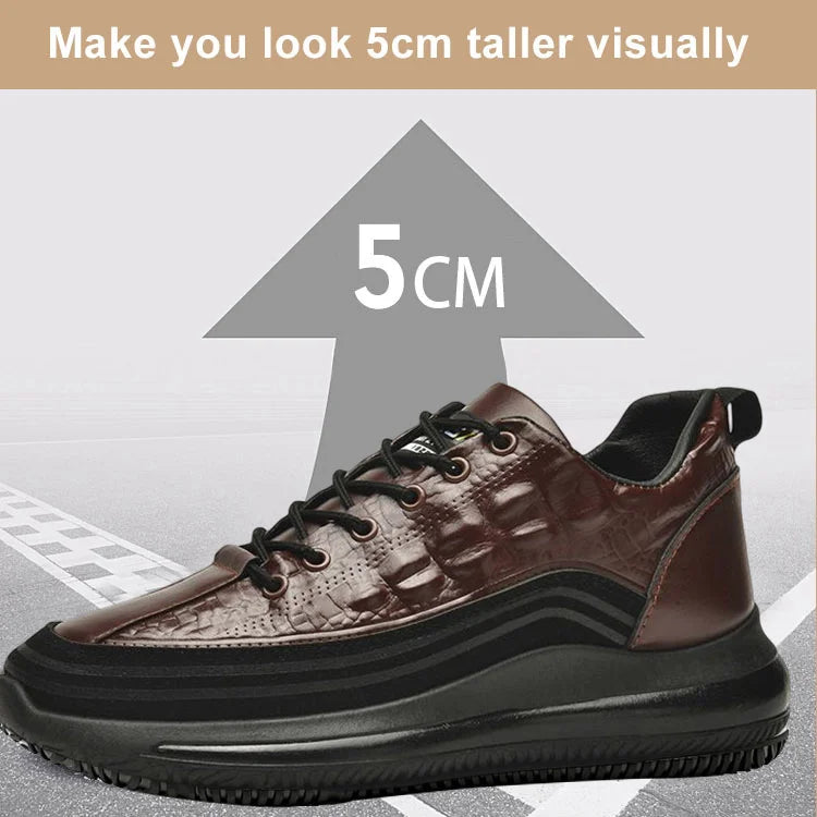 【38-48】2025 nuevas zapatillas de plataforma con patrón de cocodrilo a la moda para hombre
