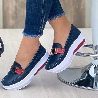 🩰【Reducere Limitată】Pantofi Femei Confortabili Cu Talpă Groasă și PU, Stil Casual