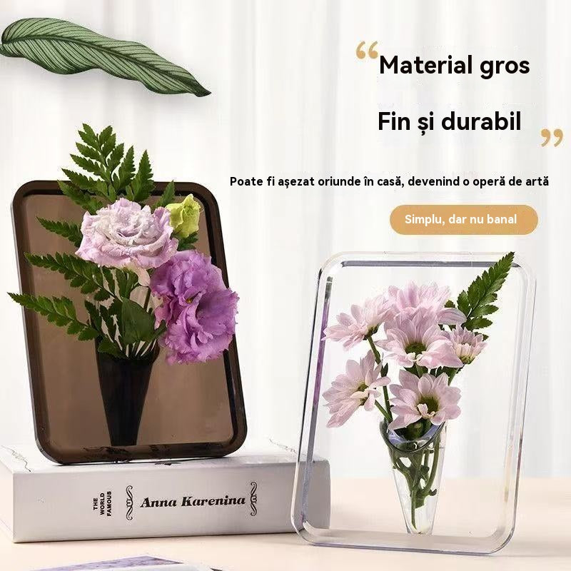 【Cumpără 1, primești 1 gratuit】Vază cu ramă foto de birou de înaltă calitate