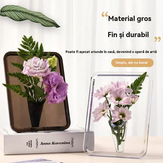 【Cumpără 1, primești 1 gratuit】Vază cu ramă foto de birou de înaltă calitate