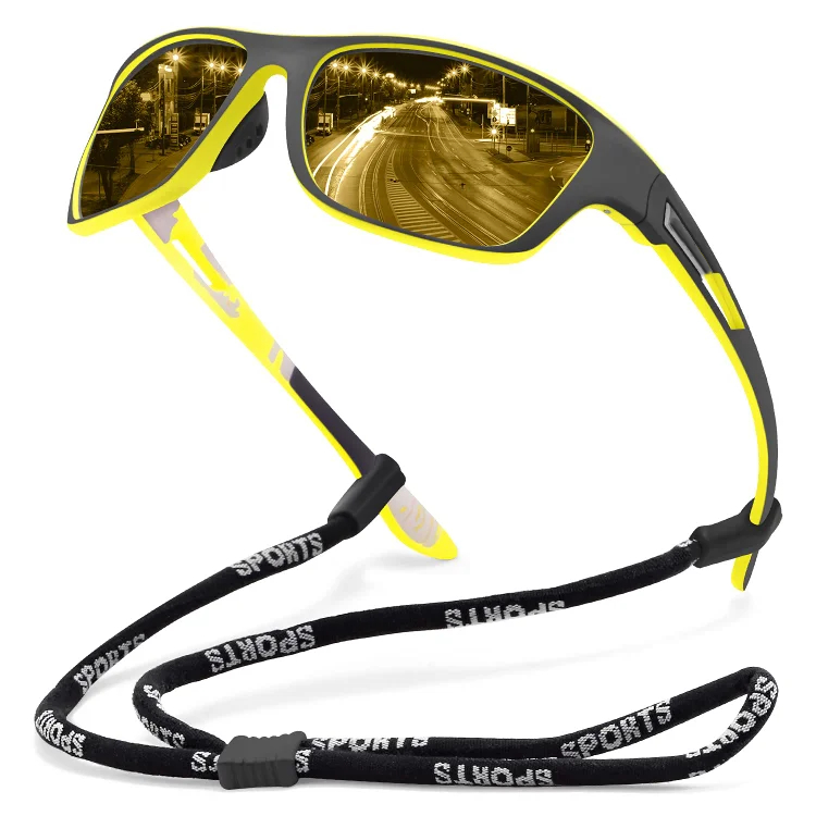 🚵‍♂️😎 【50% de descuento 🔥】🕶⚡ Gafas de sol deportivas polarizadas para hombre con lente de espejo real, modernas y a prueba de polvo, perfectas para ciclismo al aire libre