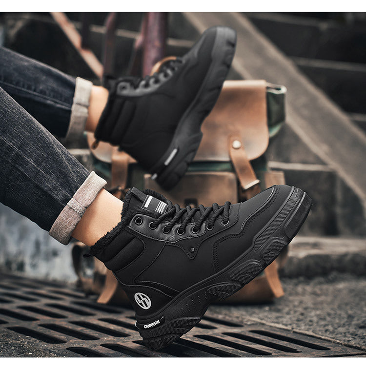 🔥🔥 【39-44】Nuevo estilo para otoño e invierno, botas antideslizantes versátiles para hombre con suelas gruesas