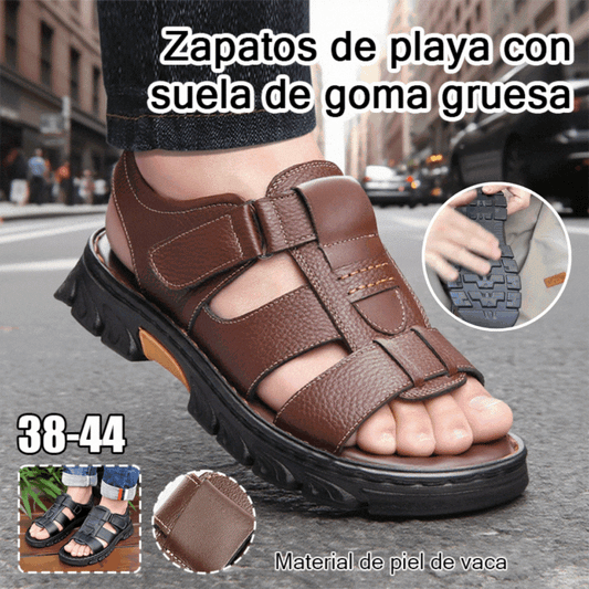 💥【38~44】Sandalias casuales de cuero para hombre