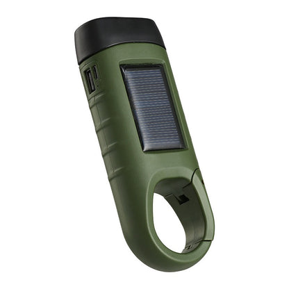 ⚡Lanternă cu panou solar și încărcare manuală – generator portabil ideal pentru urgențe și aventuri!