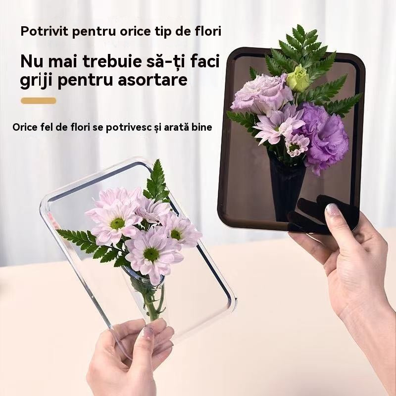 【Cumpără 1, primești 1 gratuit】Vază cu ramă foto de birou de înaltă calitate