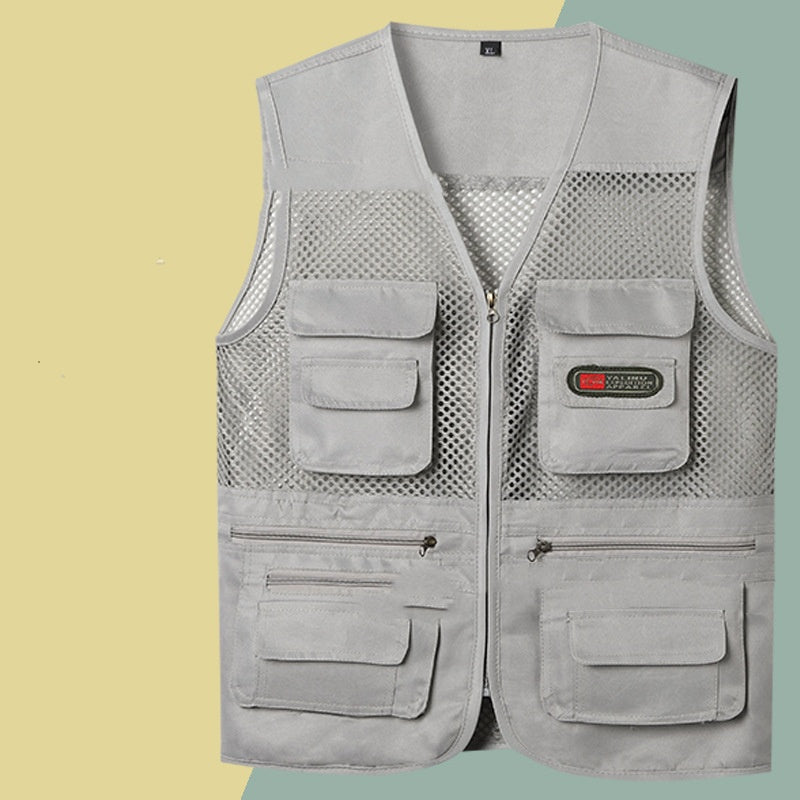 🔥Ležérna funkčná vesta s viacerými vreckami 【XL-4XL】