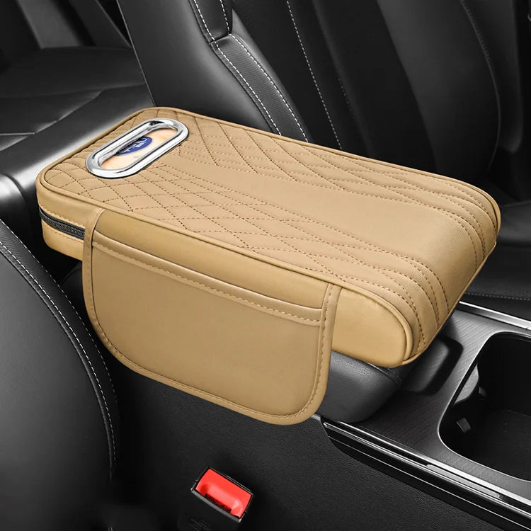 🚗Három az egyben multifunkcionális bőr autós kartámasz doboz