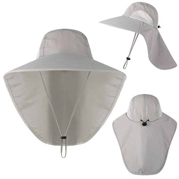 🆒👒【Cumperi 1, primești 1 gratuit 🔥】😍 Pălărie de soare pentru exterior, de vară, cu protecție UV și protecție pentru ceafă