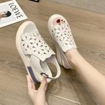 【35-40】Sandalias de suela blanda, botas retro de suela blanda