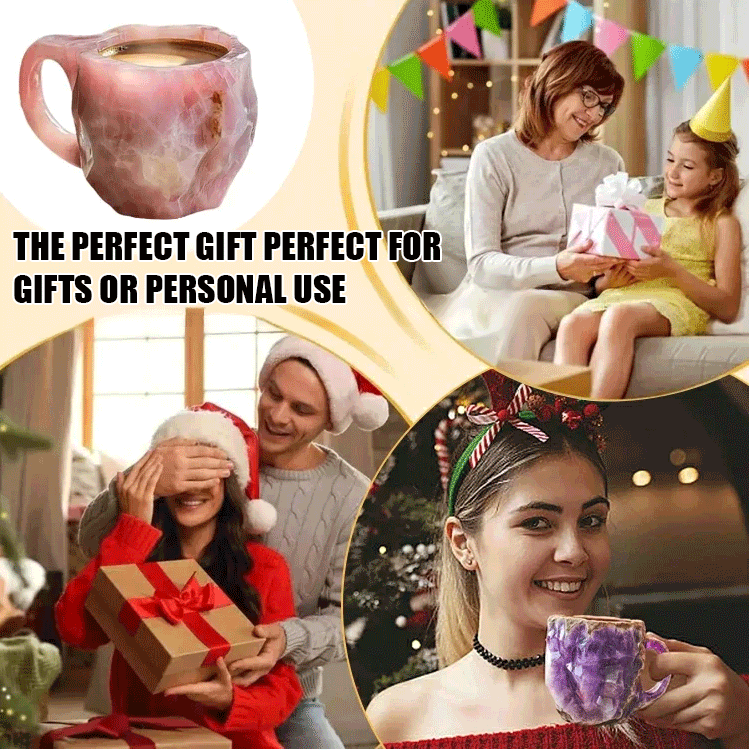 🥰[blízkosť prírode] krištáľová minerálna šálka na kávu