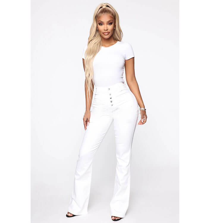 🔥👖【S-4XL】Pantaloni evazați cu talie înaltă pentru femei, cei mai la modă