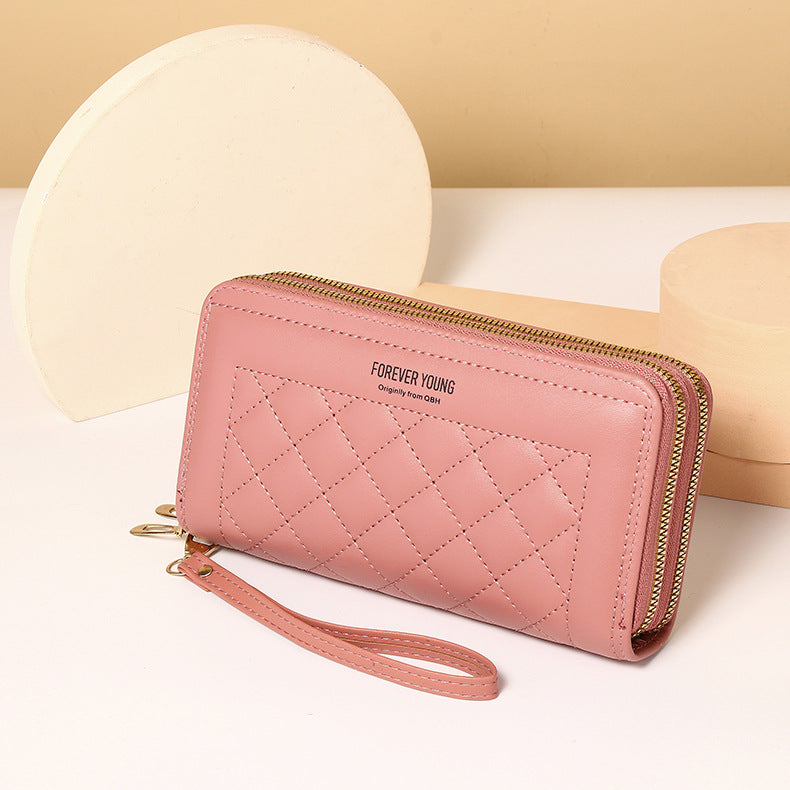 🔥👜2025, la última cartera de moda para mujer de múltiples capas con doble cremallera