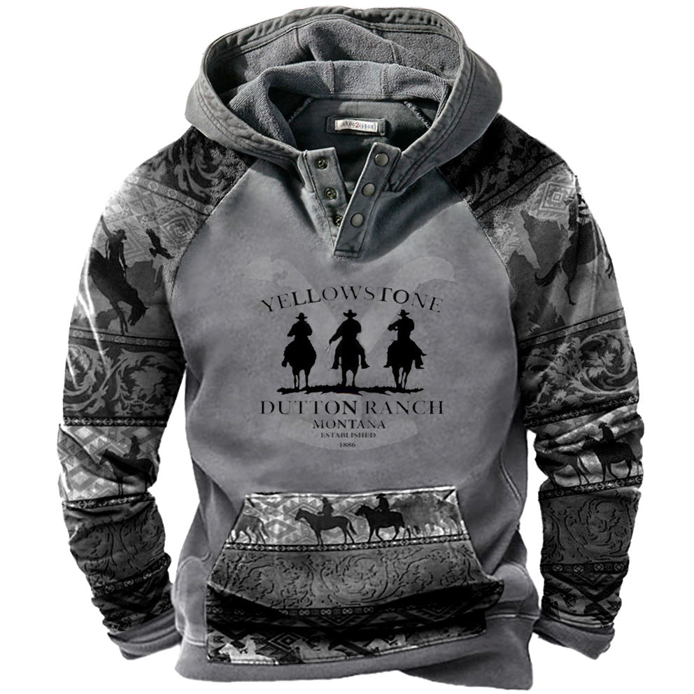 【S-5XL】 2025 pánska 3D mikina s kapucňou s dlhým rukávom, teplá a odolná voči chladu na jeseň av zime