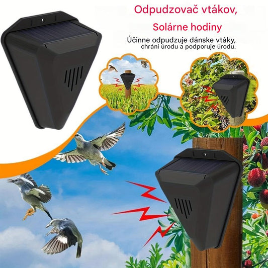 【🔥Kúpte 1 a získajte 1 zadarmo】📣Univerzálny solárny plašič vtákov Zvukový a svetelný alarm pre sady, rybníky a ryžové polia