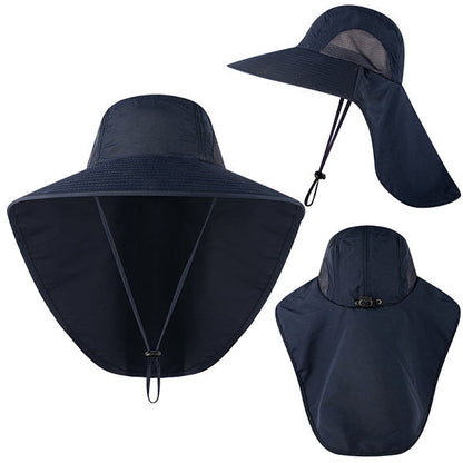 🆒👒【Cumperi 1, primești 1 gratuit 🔥】😍 Pălărie de soare pentru exterior, de vară, cu protecție UV și protecție pentru ceafă