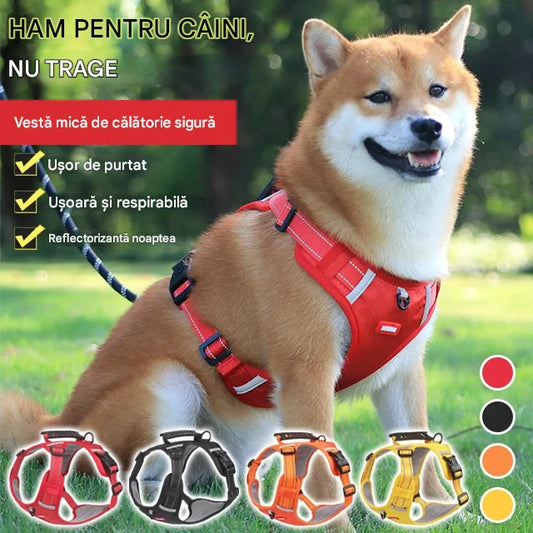 🐶【5-30 kg】Ham anti-tracțiune pentru câini de companie