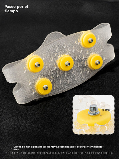 👴🚶🏔️Kup 2, a 2 dostaniesz gratis🔥Niewidoczne, pięciozębowe, antypoślizgowe rękawice rakowe, odpowiednie do chodzenia po śniegu i śniegu zimą