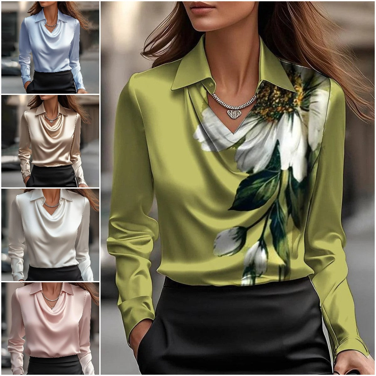 🔥🍁【Újdonságok】【S-3XL】🌷Új, egyszerű és elegáns női ing