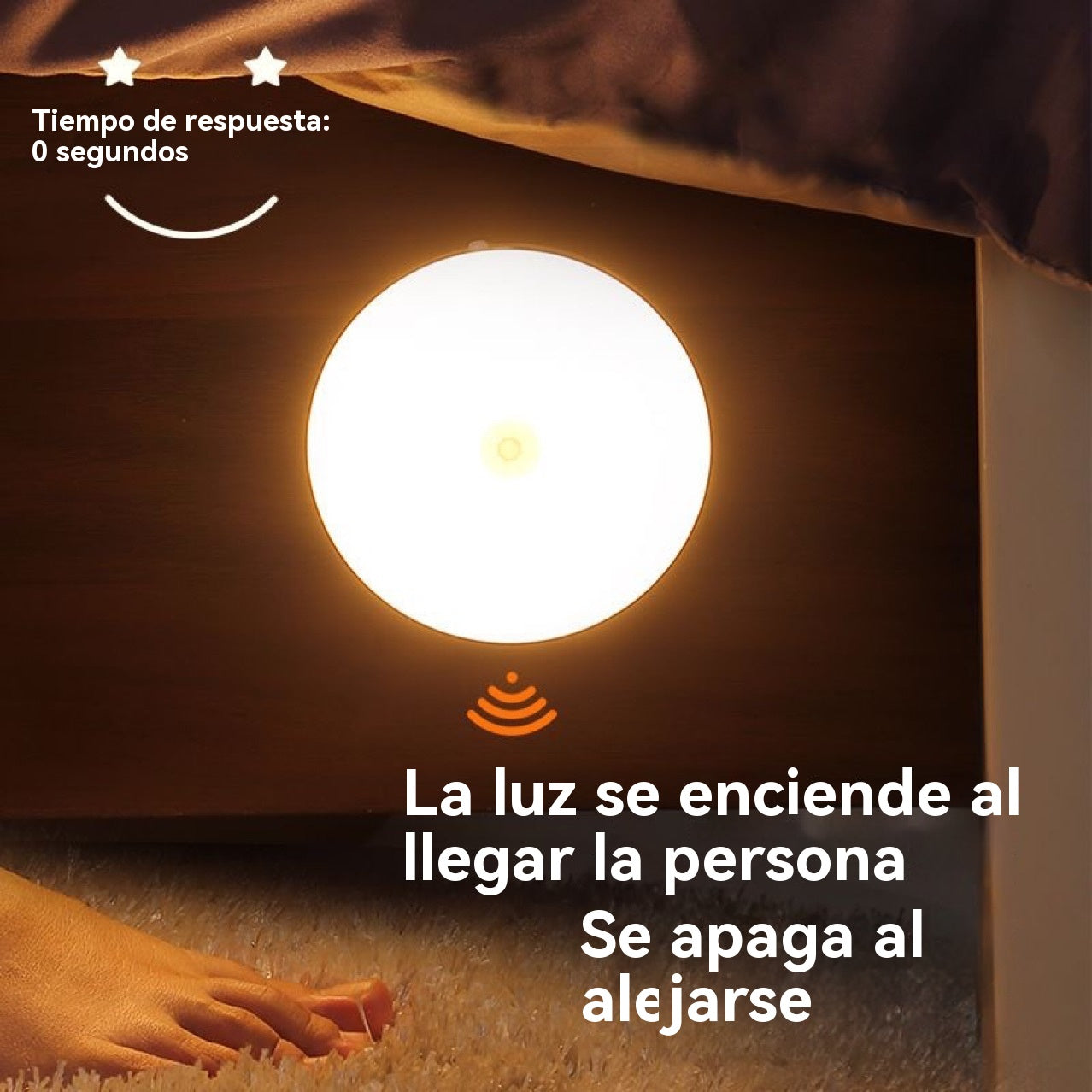 🏡💡【Compra 1 y llévate 1 gratis】Luz LED inteligente que detecta el cuerpo humano, fácil de cargar y práctica
