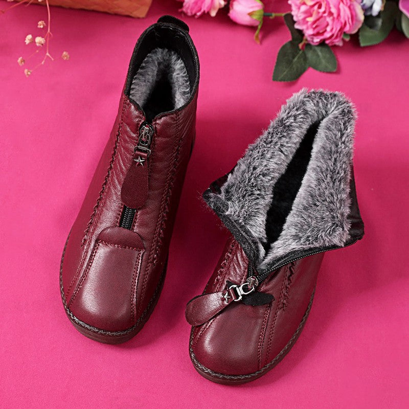 ✨【35-41】Włoskie, ręcznie robione damskie botki, z prawdziwej skóry, miękka podeszwa, wodoodporne i antypoślizgowe