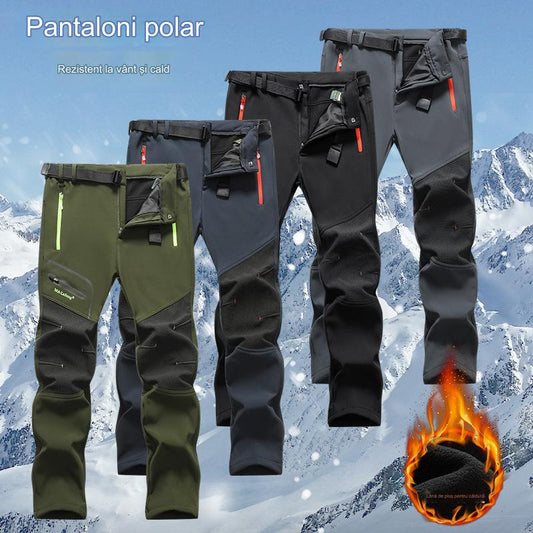 👖【S-5XL】2025 Нови есенни и зимни мъжки външни водоустойчиви кадифени топли работни ежедневни панталони