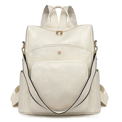 👛🌟Rucsac din piele de mare capacitate, geantă de umăr, design în relief