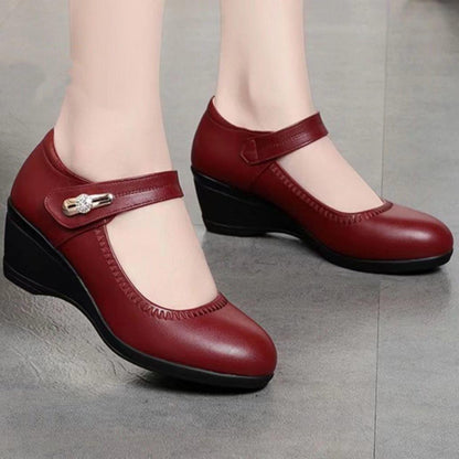 😍Poslední den sleva 50 %【35-41】Letní klínové ortopedické boty, měkká podrážka, protiskluzové, pohodlné na nošení.