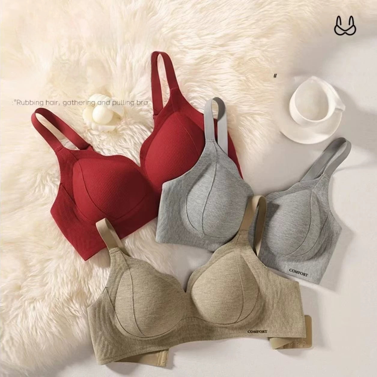 ✨💓【Dvojdielne balenie】Štýlová a teplá push-up podprsenka na jeseň/zimu