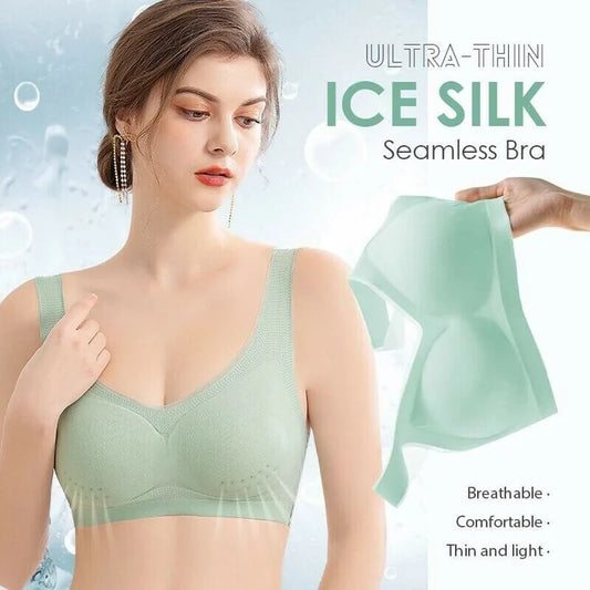 [M-5XL] Sujetador ultrafino seda hielo non-marking [set descuento] 5 piezas 42 euros
