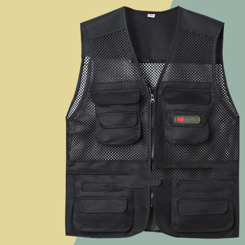 🔥Ležérna funkčná vesta s viacerými vreckami 【XL-4XL】