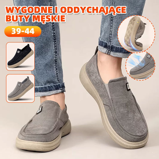 【39-44】2026 Nowy styl, stylowe, oddychające, lekkie, męskie buty casualowe z miękką podeszwą