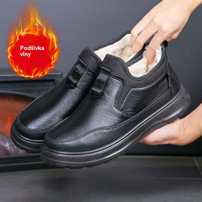 【39-44】Pánske nové zimné čižmy z hrubej bavlny s flísovou podšívkou