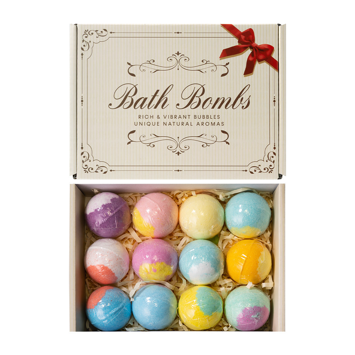 ✨🛀【Časově omezená sleva 50 %】✨ 12 vonných kuliček koupelové soli (30 g/ks), účinně odstraňují odumřelé kožní buňky a zanechávají vaši pokožku hladkou a vyživenou