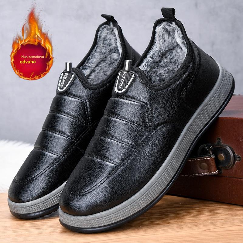 【39-44】🔥Nové zimné ležérne topánky, flísová podšívka, hrubý bavlnený zvršok, teplé a nepremokavé.